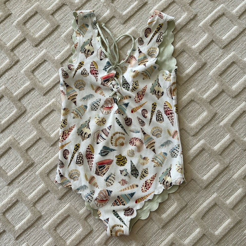 Marysia Bumby girls shell print one piece swim suit
